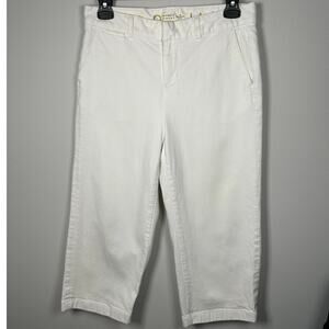 Kate Spade New York Broom Street White Denim Cotton Capris Women's 27
